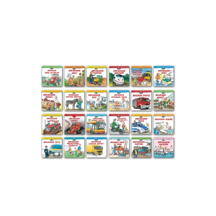 Ilk Okuma Kitaplarım Dünyayı Öğreniyorum Meslekler 24 Kitap Set Ralf Butschkow