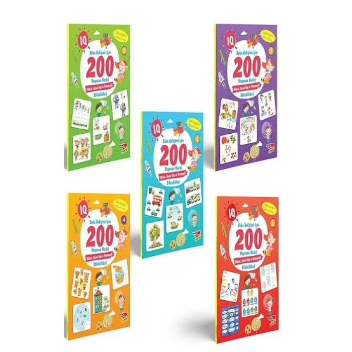 IQ Zeka Gelişimi İçin 200 Heyecan Verici 5li Etkinlik Seti
