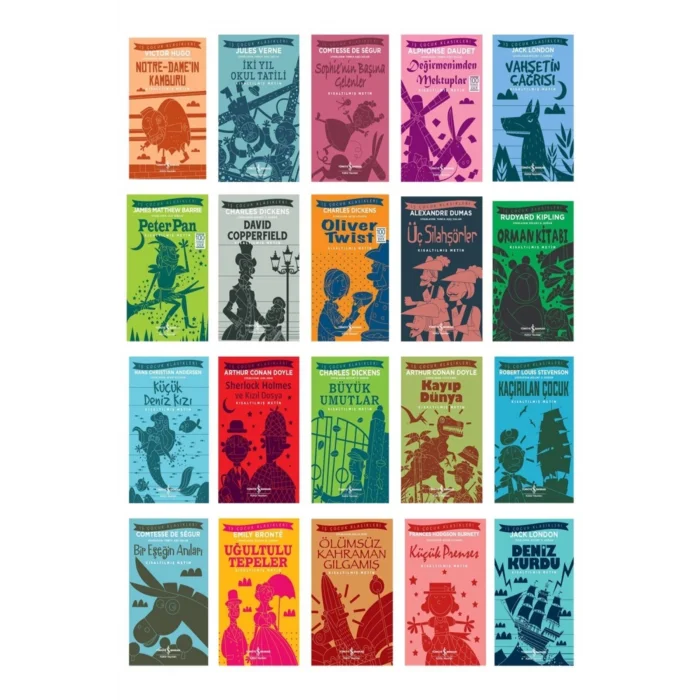 Iş Bankası Ilköğretim Dünya Çocuk Klasikleri Yüz Temel Eser - 20 Kitap Set -