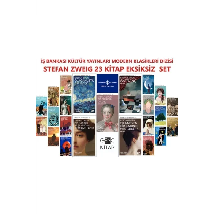 Iş Bankası Stefan Zweıg 23 Kitap Set Modern Klasikler Dizisi Satranç-olağanüstü Bir Gece-korku