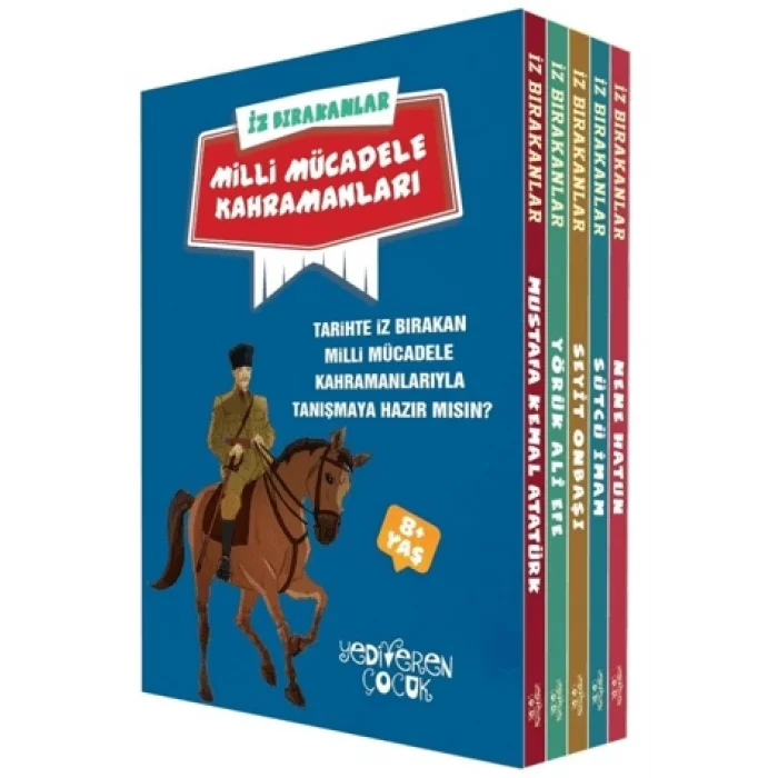 İz Bırakanlar - Milli Mücadele Kahramanları Seti - 5 Kitap Takım