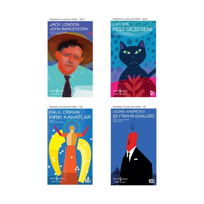 John Barleycorn + Kedi Gezegeni + Kırık Kanatlar + Şeytanın Günlüğü- 4 Kitap Set