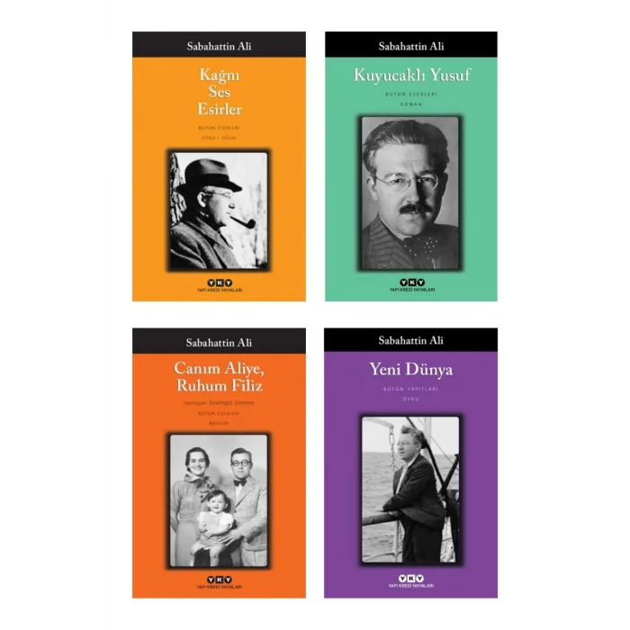 Kağnı Ses Esirler + Kuyucaklı Yusuf + Canım Aliye Ruhum Filiz + Yeni Dünya- 4 Kitap Set