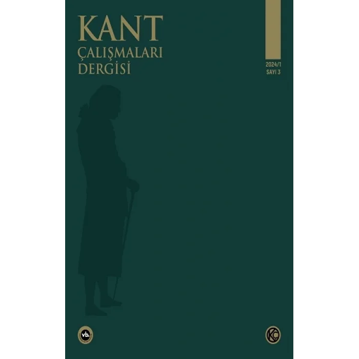 Kant Çalışmaları Dergisi Sayı 3