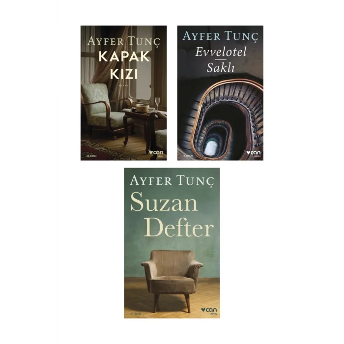 Kapak Kızı + Evvelotel - Saklı + Suzan Defter- 3 Kitap Set - Iş Bankası Özel Set Kapak Kızı Kitabı