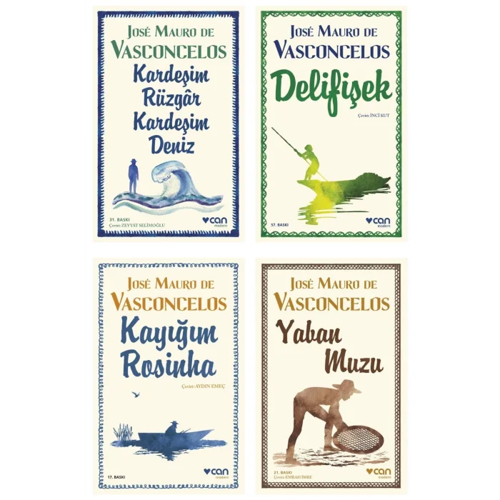 Kardeşim Rüzgar, Kardeşim Deniz + Delifişek + Kayığım Rosinha + Yaban Muzu- 4 Kitap Set