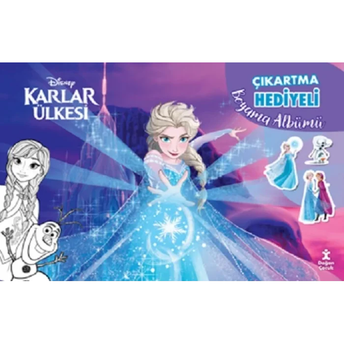 Karlar Ülkesi Çıkartma Hediyeli Boyama Albümü