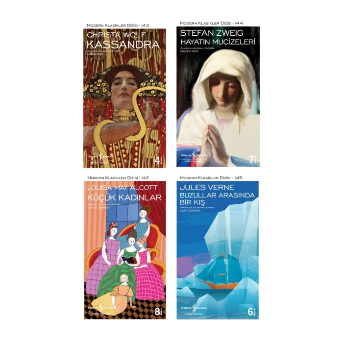 Kassandra + Küçük Kadınlar + Hayatın Mucizeleri + Buzullar Arasında Bir Kış- 4 Kitap Set