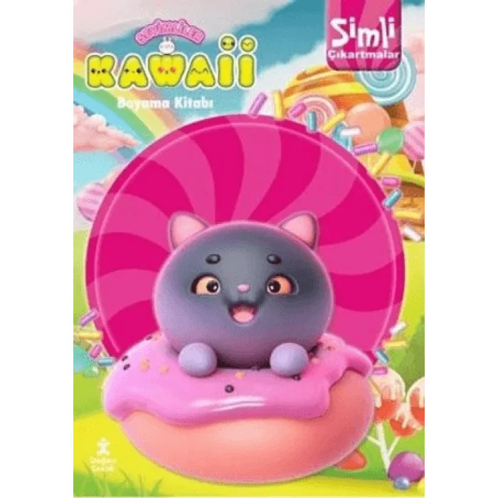 Kawaii Simli Çıkartmalı Boyama Kitabı