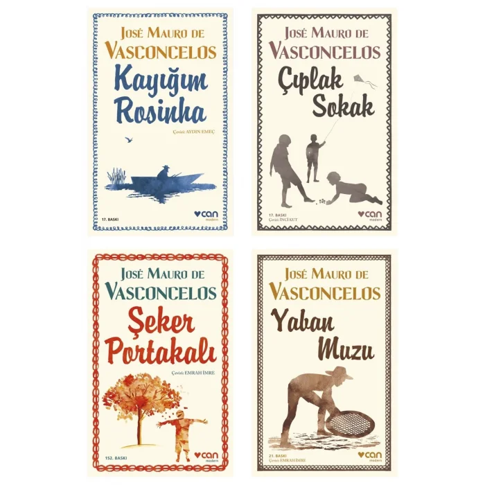 Kayığım Rosinha + Çıplak Sokak + Şeker Portakalı + Yaban Muzu- 4 Kitap Set - Iş Bankası Özel Set
