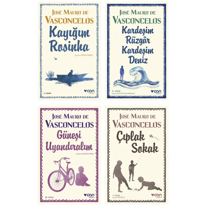 Kayığım Rosinha + Kardeşim Rüzgar, Kardeşim Deniz + Güneşi Uyandıralım + Çıplak Sokak- 4 Kitap Set