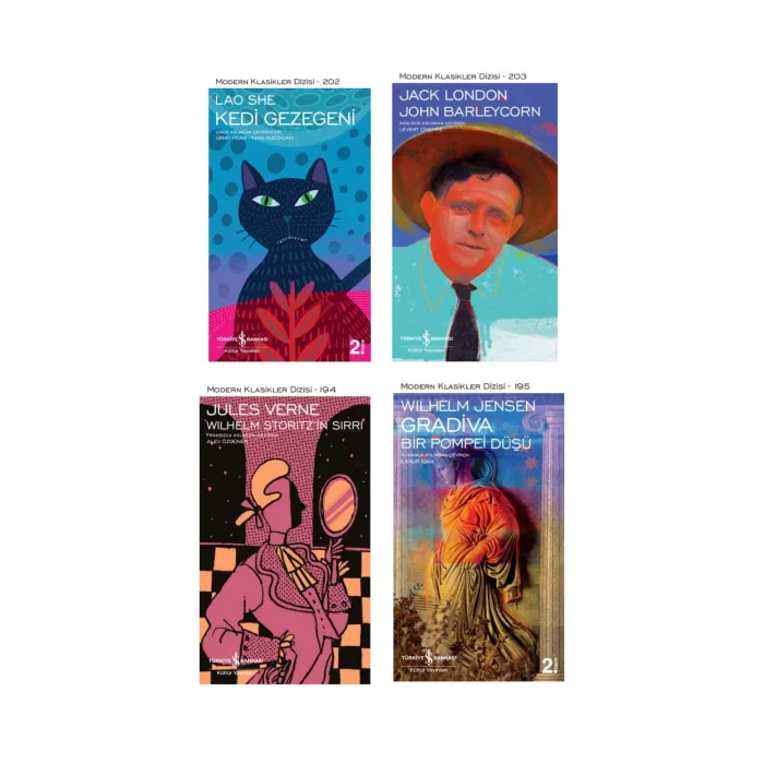 Kedi Gezegeni + John Barleycorn + Wilhelm Storitzin Sırrı + Gradiva – Bir Pompei Düşü- 4 Kitap Set