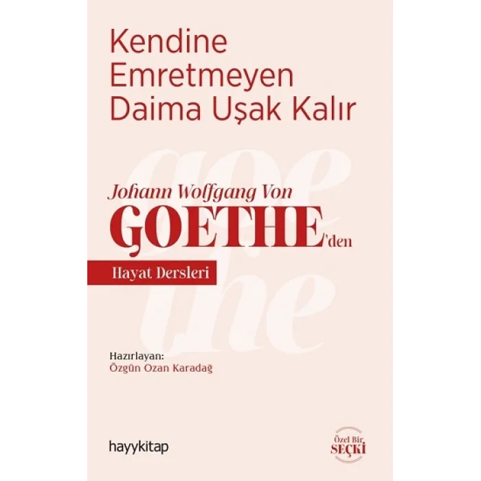 Kendine Emretmeyen Daima Uşak Kalır - Johann Wolfgang Von Goetheden Hayat Dersleri