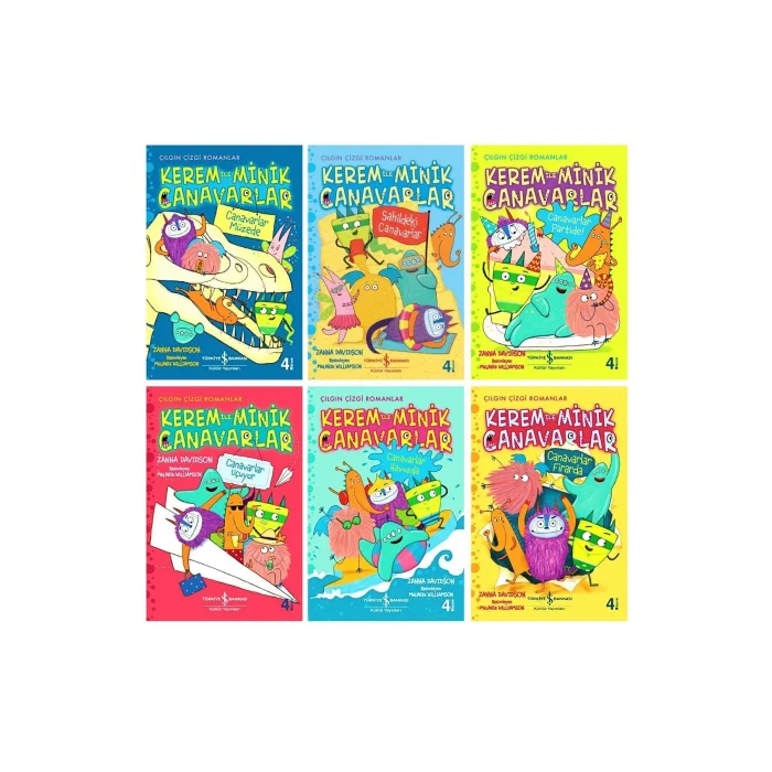 Kerem Ile Minik Canavarlar Serisi 6 Kitaplık Set
