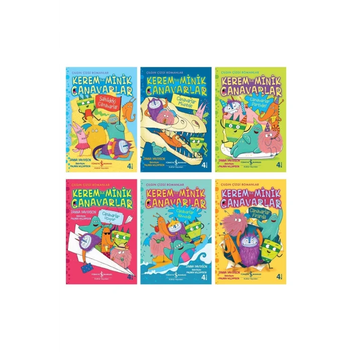 Kerem Ile Minik Canavarlar Serisi 6 Kitaplık Set