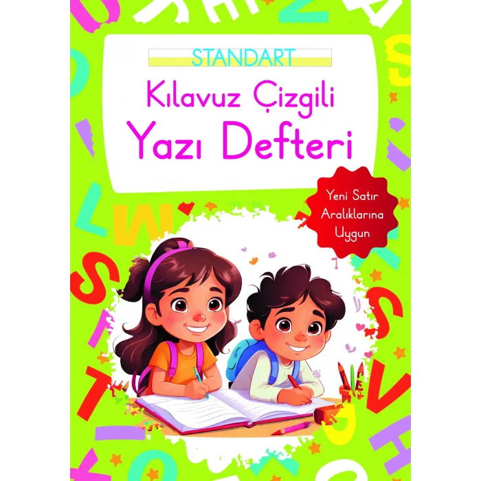 Kılavuz Çizgili Yazı Defteri Büyük Boy - Yeşil