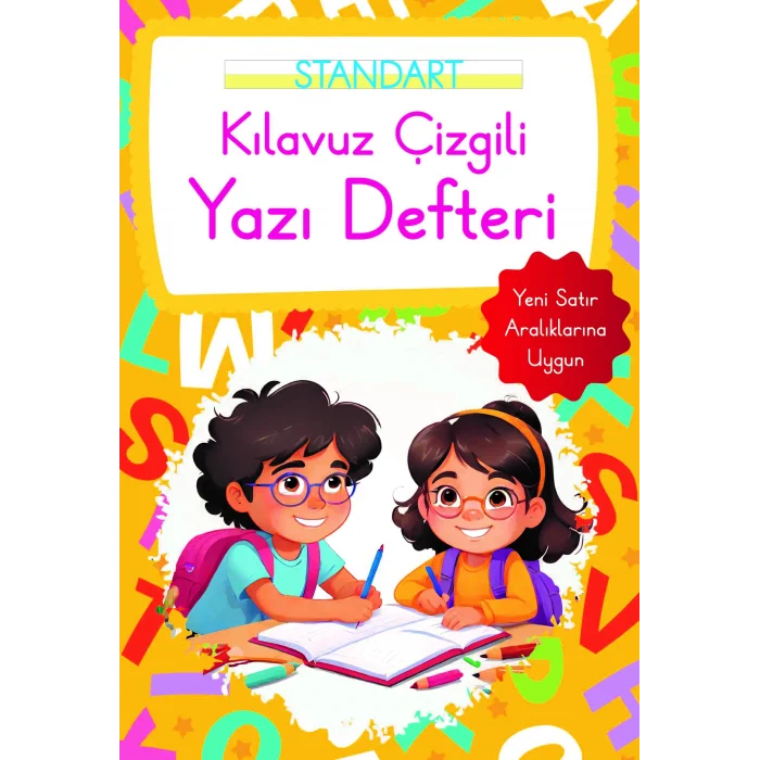 Kılavuz Çizgili Yazı Defteri Küçük Boy - Turuncu