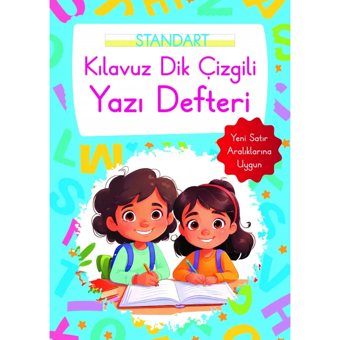 Kılavuz Dik Çizgili Yazı Defteri Büyük Boy - Mavi