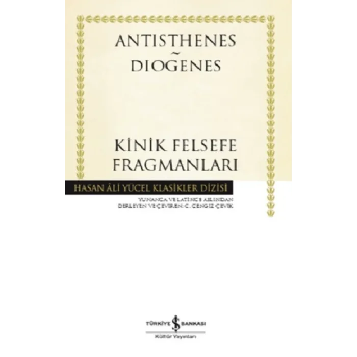 Kinik Felsefe Fragmanlari (Ciltli)