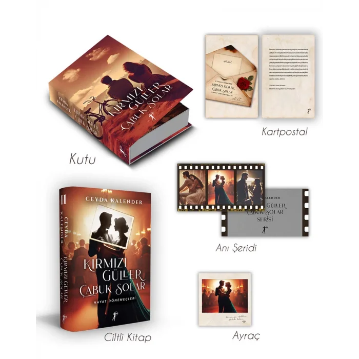 Kırmızı Güller Çabuk Solar 2 - Hayat Dönemeçleri (Ciltli - Kutulu Set)