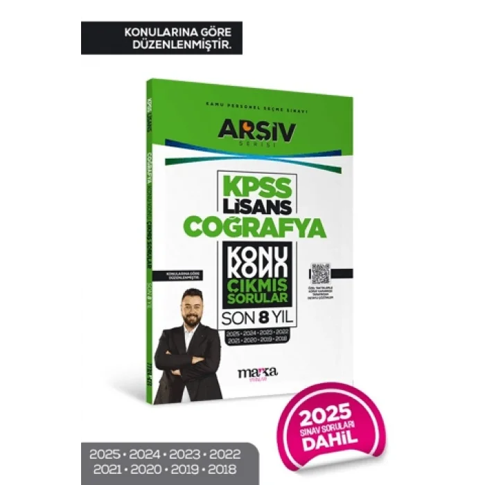 KPSS Lisans Coğrafya Konu Konu Çıkmış Sorular Son 8 Yıl Çıkmış Sorular (2025 Dahil)