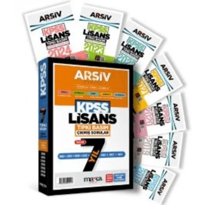KPSS Lisans Son 7 Yıl Arşiv Serisi Tıpkı Basım Fasikül Fasikül Çıkmış Sorular