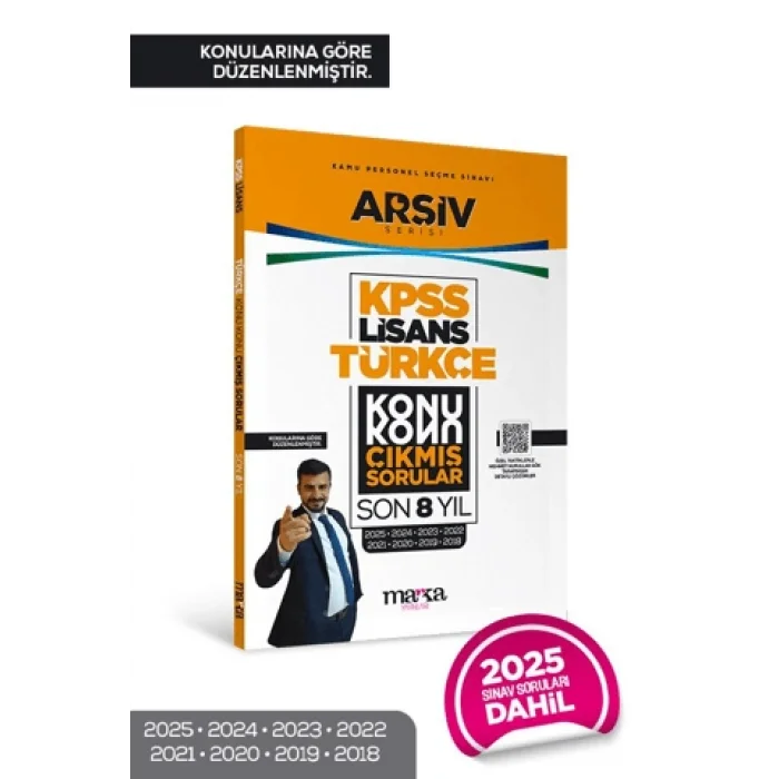 KPSS Lisans Türkçe Konu Konu Çıkmış Sorular Son 8 yıl Çıkmış Sorular (2025 Dahil)