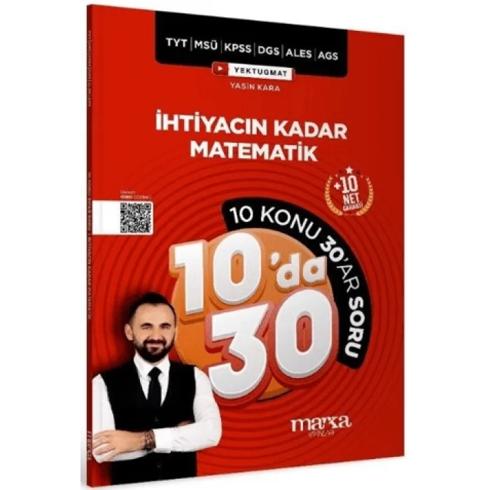 KPSS MEB-AGS YKS TYT MSÜ DGS ALES İhtiyacın Kadar Matematik 10 da 30 Konu Anlatımlı Soru Bankası Çözümlü