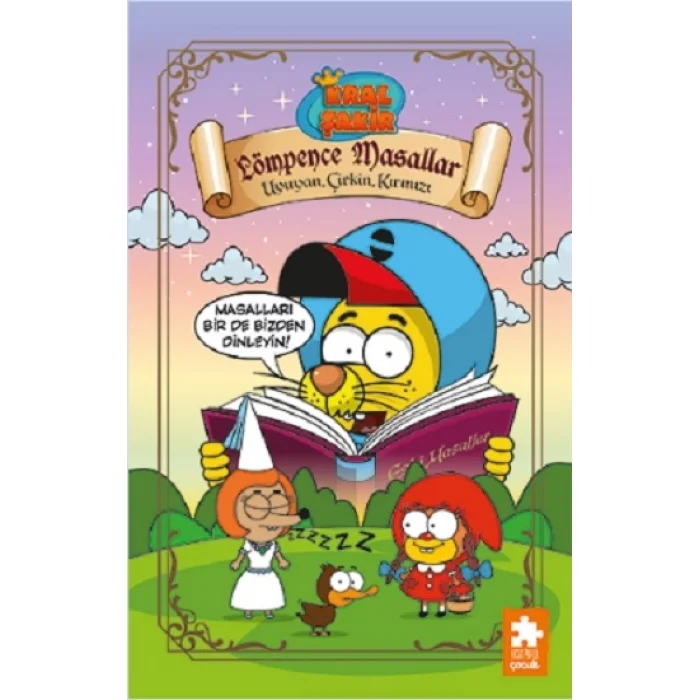 Kral Şakir Lömpence Masallar-1 Uyuyan, Çirkin, Kırmızı (Ciltli)