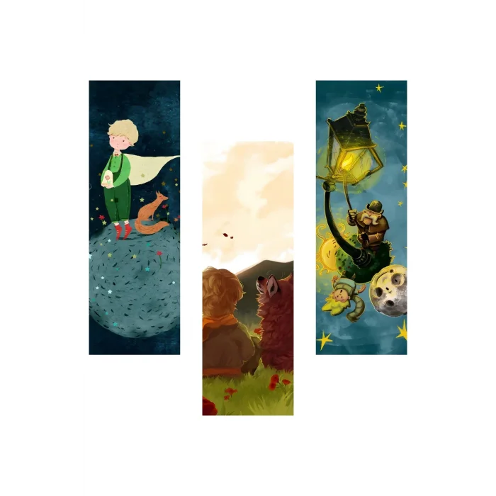 Küçük Prens Kitap Ayraçları Hediyelik Ayraç - Küçük Prens 3lü Ayraç Seti