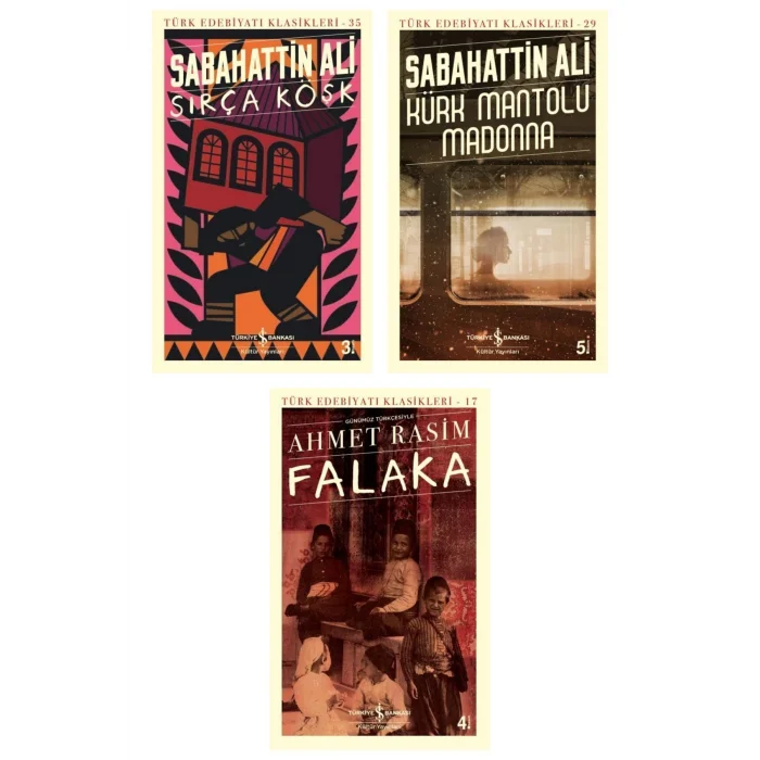 Kürk Mantolu Madonna + Falaka + Sırça Köşk- 3 Kitap Set
