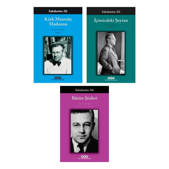 Kürk Mantolu Madonna + Içimizdeki Şeytan + Bütün Şiirleri- 3 Kitap Set - Iş Bankası Özel Set