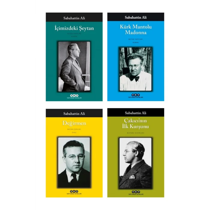 Kürk Mantolu Madonna + Içimizdeki Şeytan + Değirmen + Çakıcının Ilk Kurşunu- 4 Kitap Set