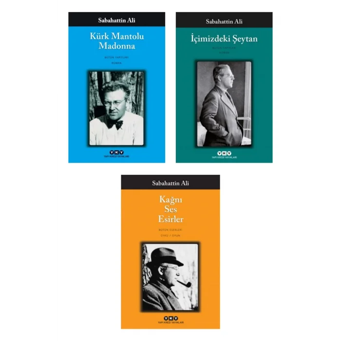 Kürk Mantolu Madonna + Içimizdeki Şeytan + Kağnı Ses Esirler- 3 Kitap Set - Iş Bankası Özel Set