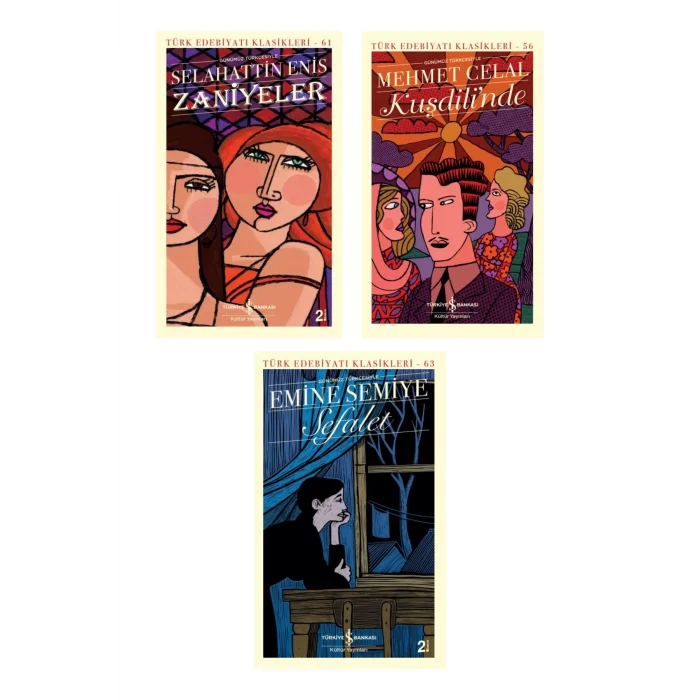 Kuşdilinde + Zaniyeler + Sefalet- 3 Kitap Set - Iş Bankası Özel Set Kuşdilinde Kitabı