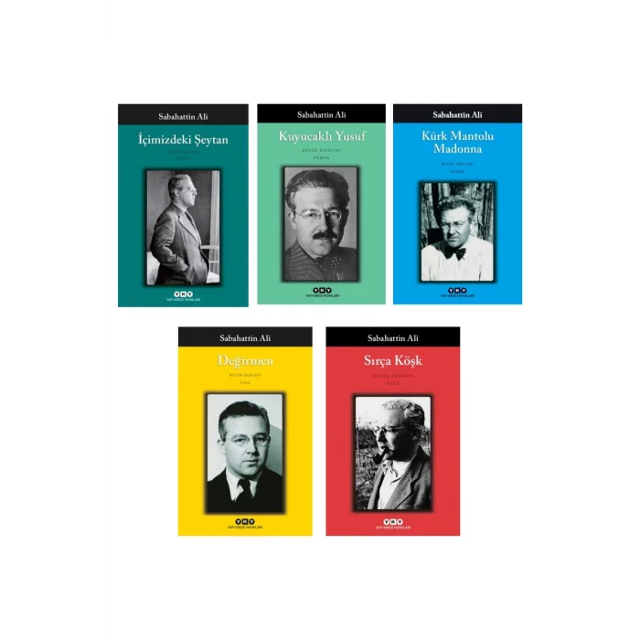 Kuyucaklı Yusuf + Kürk Mantolu Madonna + Içimizdeki Şeytan + Değirmen + Sırça Köşk- 5 Kitap Set