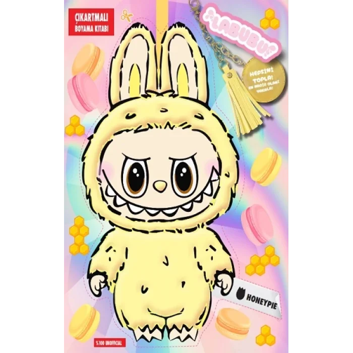 Labubu Honeypie Çılgın Koleksiyon – Çıkartmalı Boyama Kitabı