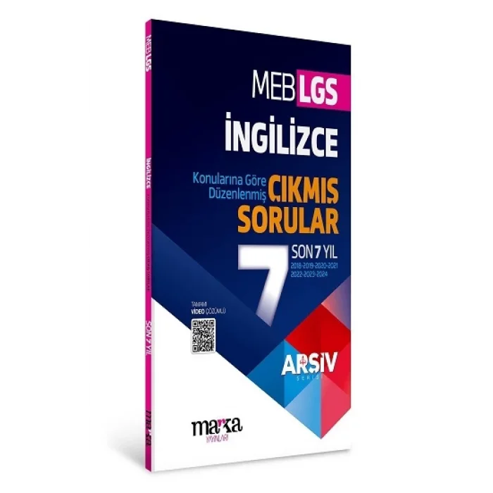 LGS İNGİLİZCE Konularına Göre Düzenlenmiş Son 7 Yıl ÇIKMIŞ SORULAR