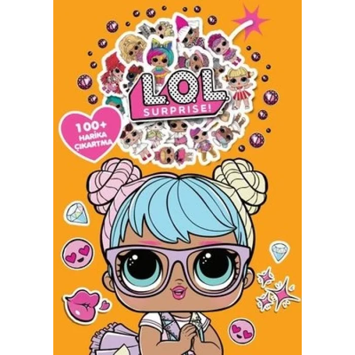 Lol Surprise! Boyama Kitabı Çıkartma Bombası 100 + Harika Çıkartma
