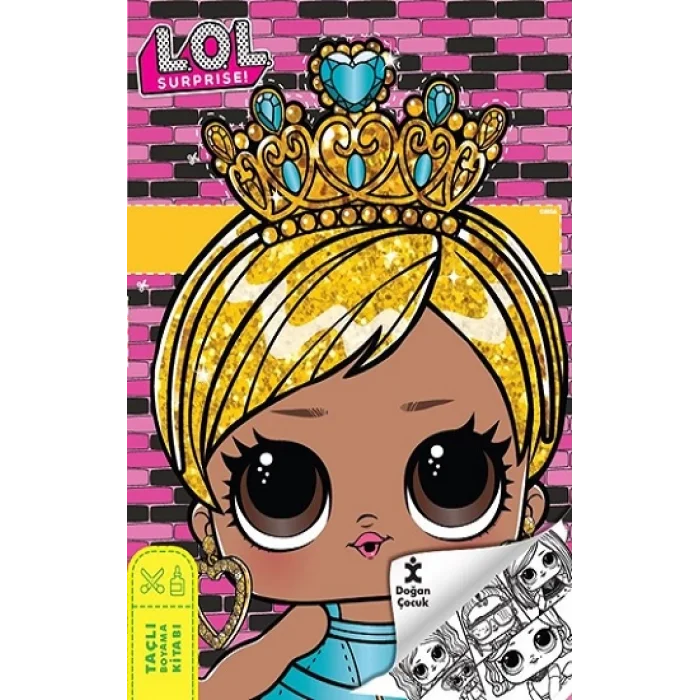 Lol Surprise Taçlı Boyama Kitabı