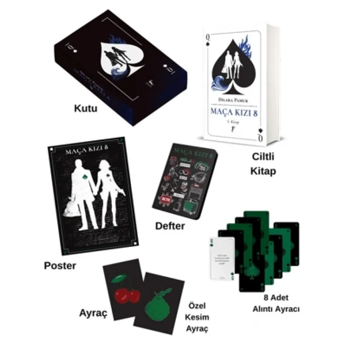 Maça Kızı 8 - 5. Kitap Kutulu (Ciltli)