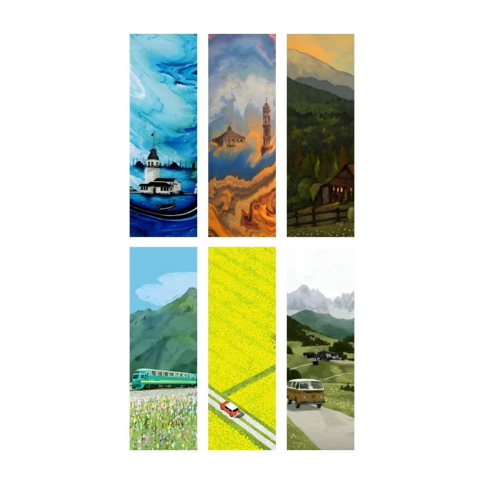 Manzara Hediyelik Ayraç 6lı set