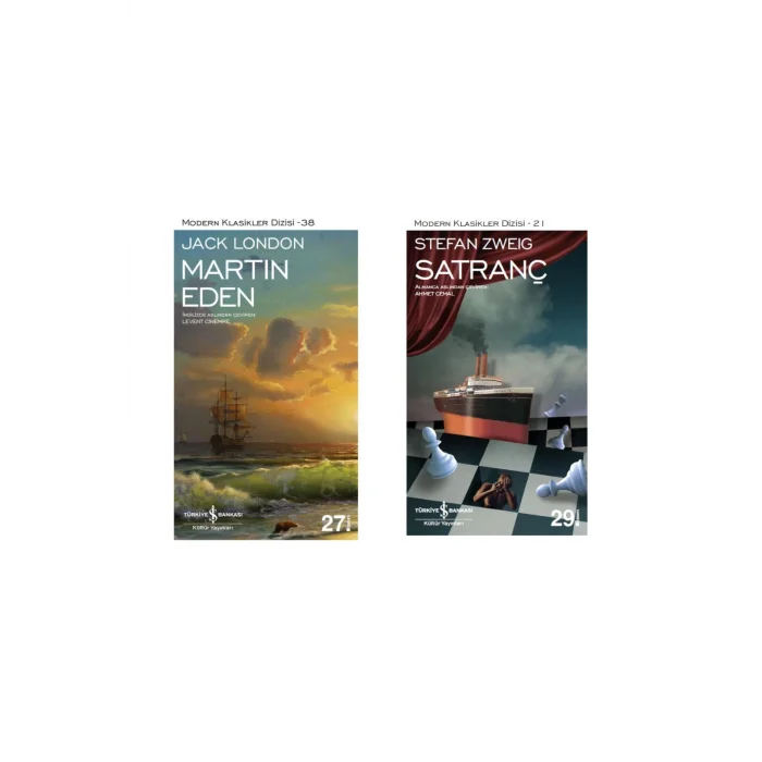Martin Eden + Satranç- 2 Kitap Set - Iş Bankası Özel Set Martin Eden Kitabı