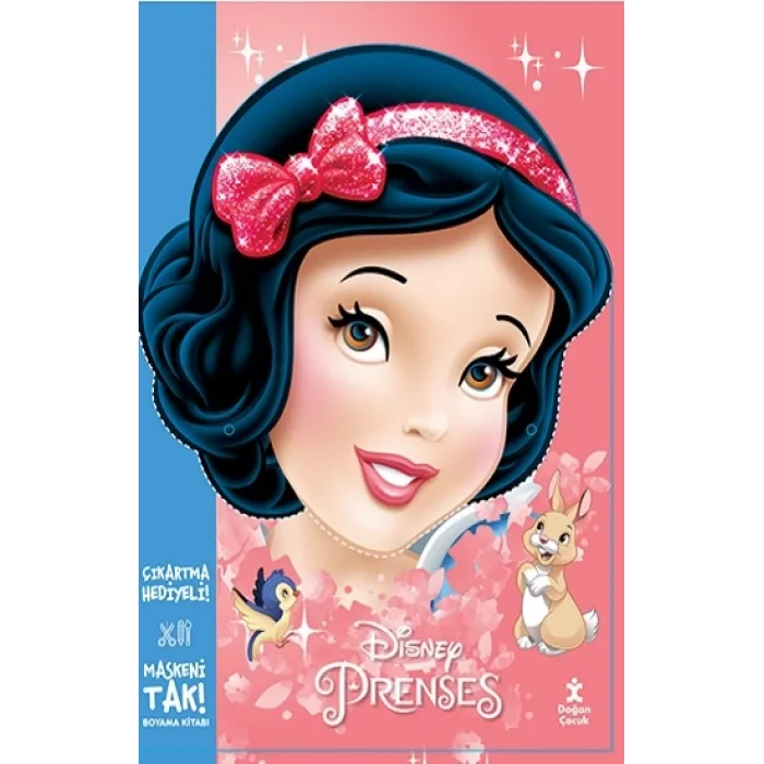 Maskeni Tak Disney Prenses Çıkartma Hediyeli Boyama Kitabı