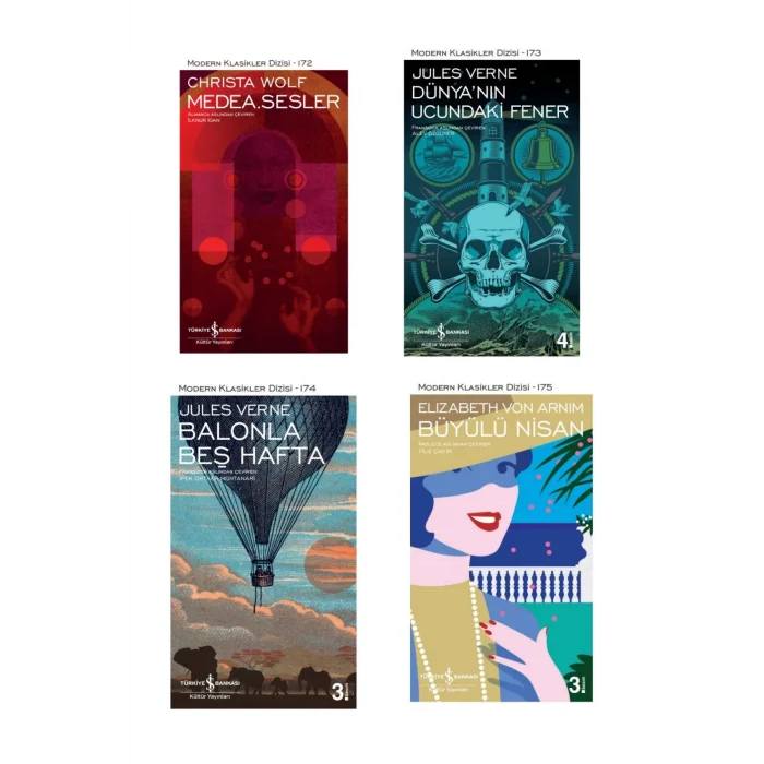 Medea. Sesler + Dünyanin Ucundaki Fener + Balonla Beş Hafta + Büyülü Nisan- 4 Kitap Set