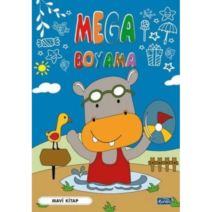 Mega Boyama - Mavi Kitap