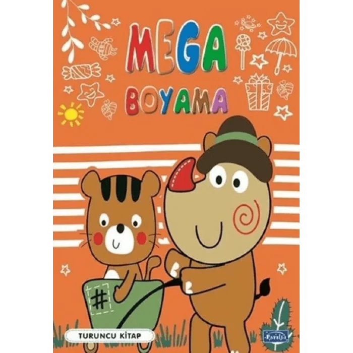 Mega Boyama - Turuncu Kitap