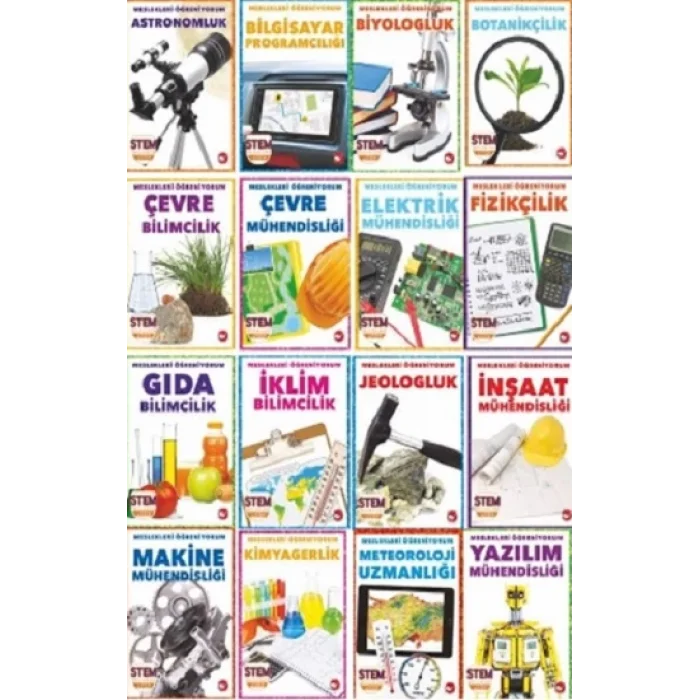 Meslekleri Öğreniyorum Set - 16 Kitap