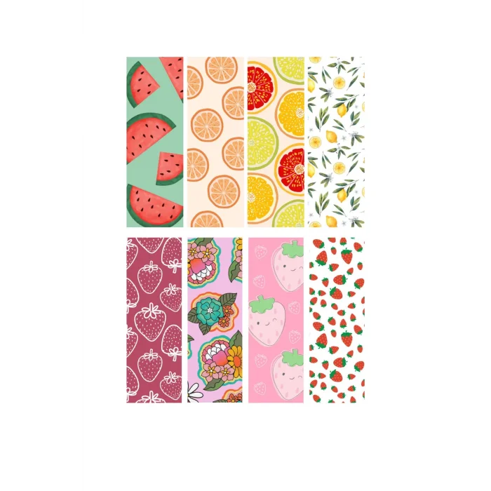 Meyve Temalı 8li Kitap Ayraçları 03-