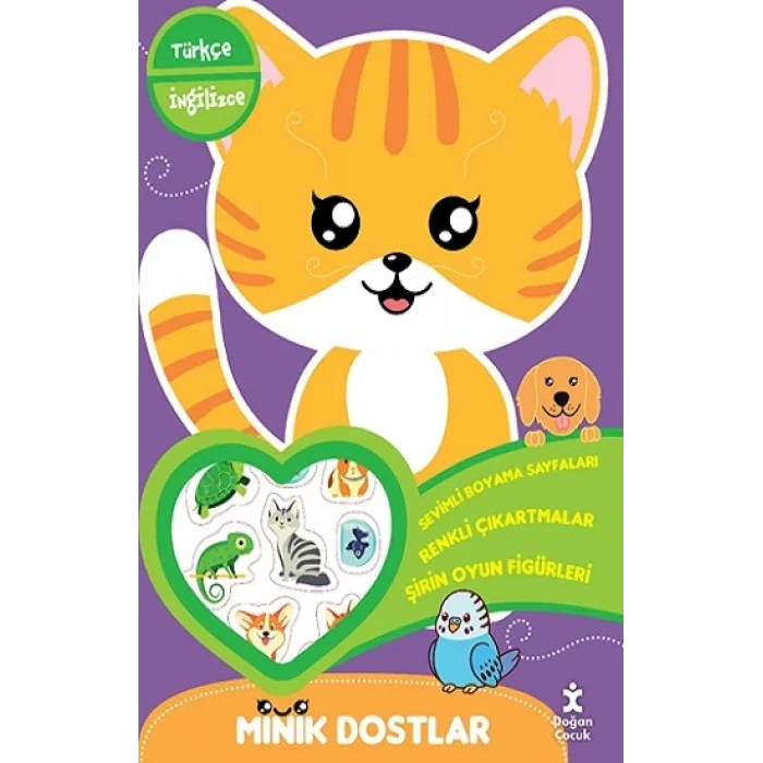 Minik Dostlar Evinin Yanında Boyama Kitabı